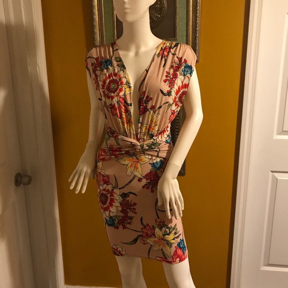 Pink flower dress